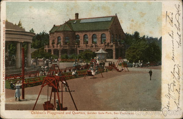 Children's Playground and Quarters, Golden Gate Park San Francisco California