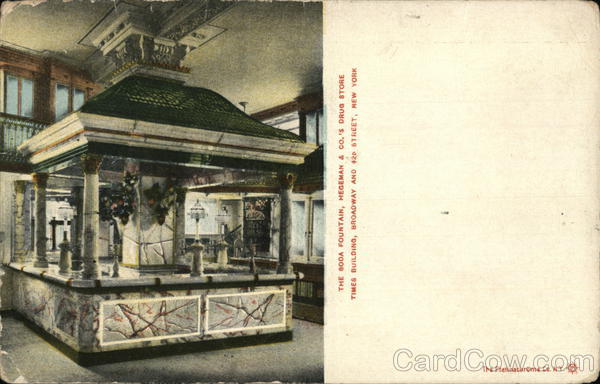 Hegeman & Co.'s Drug Store - Soda Fountain, Times Building New York
