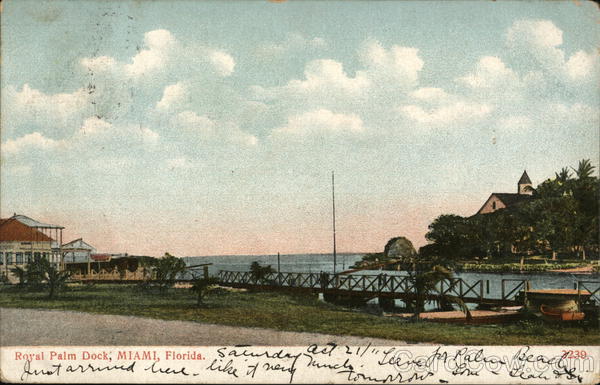 Royal Palm Dock Miami Florida