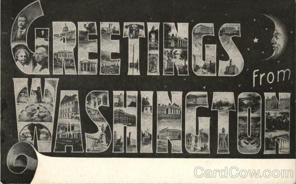 Greetings From Washington District of Columbia Washington DC