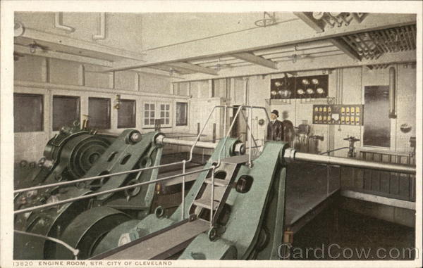 Engine Room, Str. City of Cleveland Interiors
