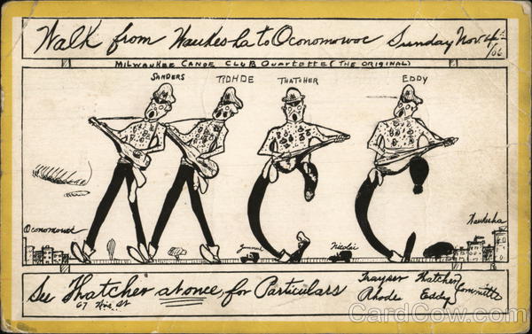 Milwuakee Canoe Club Quartette (MCC) Milwaukee Wisconsin