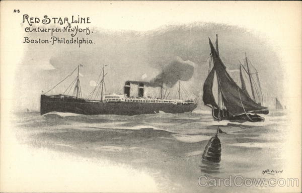 Red Star Line Antwerp-New York, Boston-Philadelphia