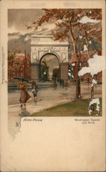 Washington Square and Arch Postcard