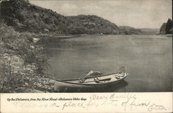 Up The Delaware from the River Road - Delaware Water Gap Postcard