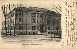 High School Schenectady, NY Postcard Postcard Postcard