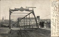 Bridge Between Spring City and Royersford Pennsylvania Postcard Postcard Postcard