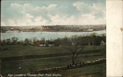 New London & Thames River from Groton New London & Thames River from Groton