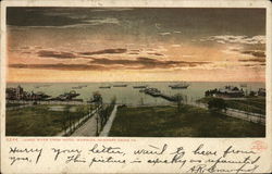 James River From Hotel Warwick Postcard