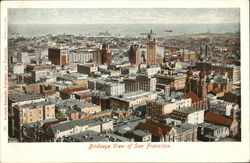 Bird's Eye View of City San Francisco, CA Postcard Postcard Postcard