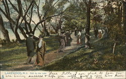 Path by the Lake Lakewood, NJ Postcard Postcard Postcard