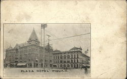 Plaza Hotel Piqua, OH Postcard Postcard 