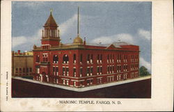 Masonic Temple Fargo, ND Postcard Postcard Postcard