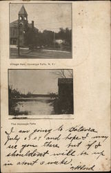 2 Photos: Village Hall, The Honeoye Falls New York Postcard Postcard Postcard