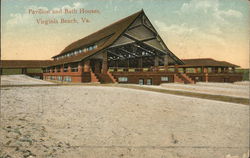 Pavilion and Beach Houses Virginia Beach, VA Postcard Postcard Postcard