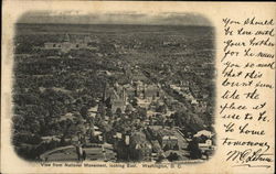 View from National Monument, looking East. Postcard