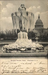 Bartholdi Fountain, Frozen Postcard