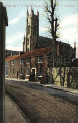 Street and R.C. Church Blackrock, Ireland Postcard Postcard Postcard