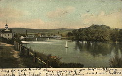 Susquehanna River View Binghamton, NY Postcard Postcard Postcard