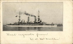 USS "Kearsarge" Postcard