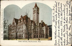 Post Office Milwaukee, WI Postcard Postcard Postcard