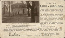 Moravian Chapel Postcard