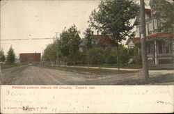 Parkside Looking Toward the College Postcard