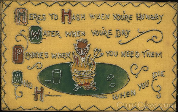 Humorous variation on Irish toast Devils