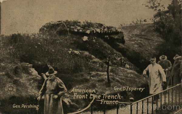 American Front Line Trench France World War I