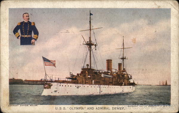 U.S.S. Olympia and Admiral Dewey Navy