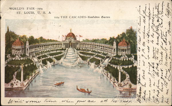 The Cascades - Kastaben Garten 1904 St. Louis Worlds Fair