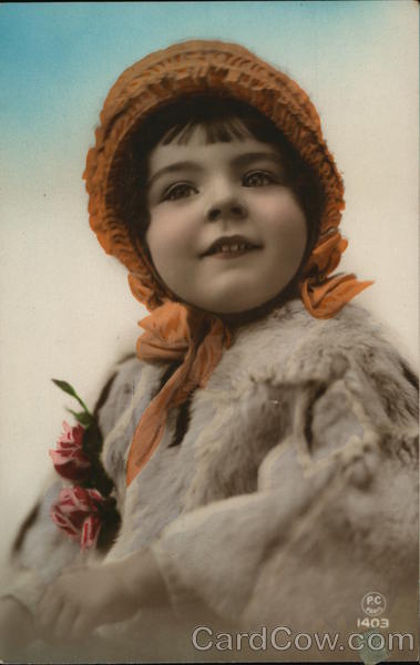 Young Girl with a Brown Bonnet Children