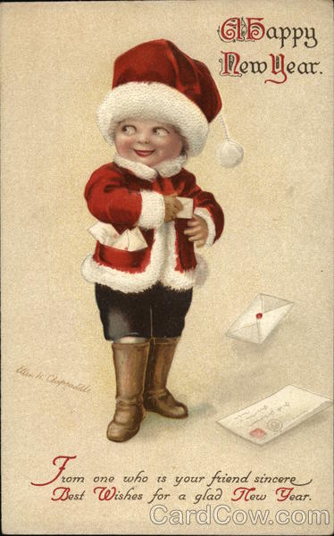 Happy New Year Ellen Clapsaddle New Year's