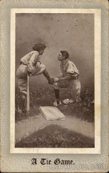 A Tie Game Baseball