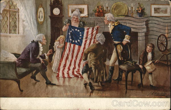 Birth of the American Flag Patriotic