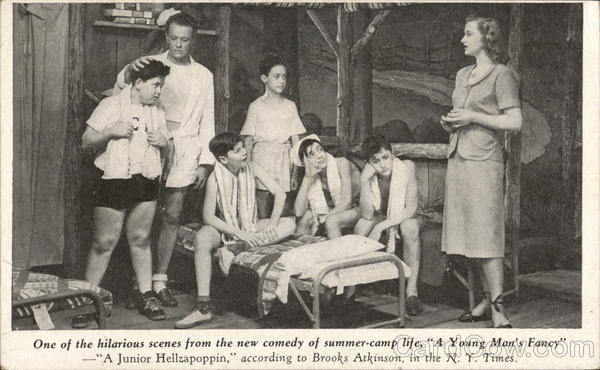 Man and Woman with a Group of Boys Actors