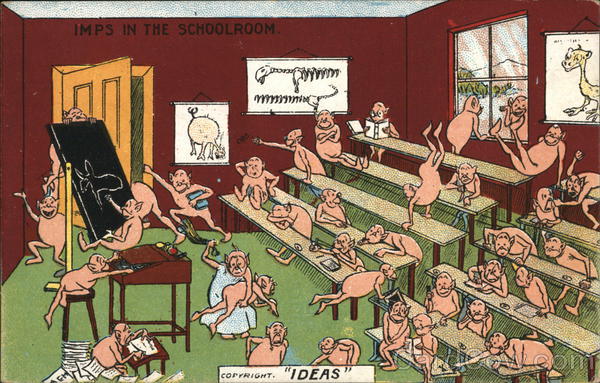Imps in the Schoolroom Comic, Funny