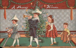 A Merry Xmas Children Postcard Postcard Postcard