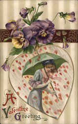 A Valentine Greeting Postcard