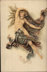 Beautiful Woman, Nude Postcard