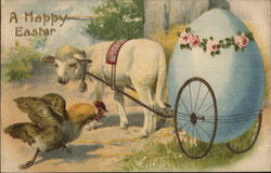 A Happy Easter With Lambs Postcard Postcard Postcard