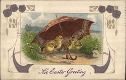 An Easter Greeting Postcard