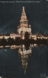Tower of Jewels from South Gardens by Night Tower of Jewels from South Gardens by Night