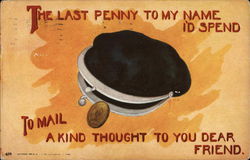 The Last Penny... Coin Purse Postcard