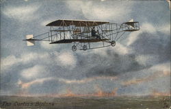 Curtiss's Biplane Aircraft Postcard Postcard Postcard