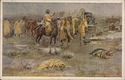 Cowboys and Horses in a Field Cowboys and Horses in a Field
