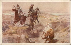 Cowboys Roping a Steer Cowboys Roping a Steer