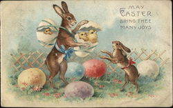 May Easter Bring Thee Many Joys Postcard
