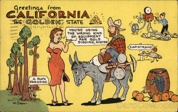 Greetings from California The Golden State