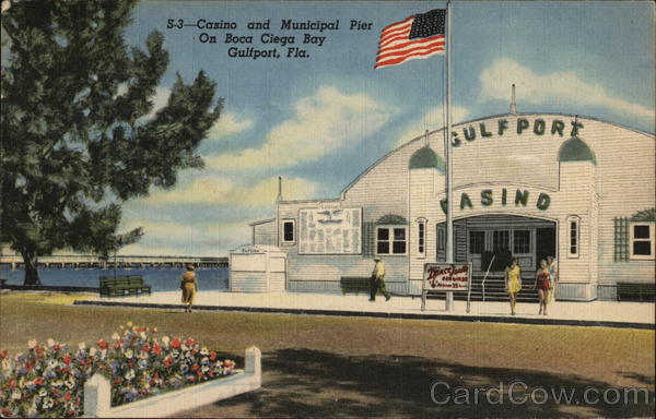 Casino and Municipal Pier on Boca Ciega Bay Gulfport Florida